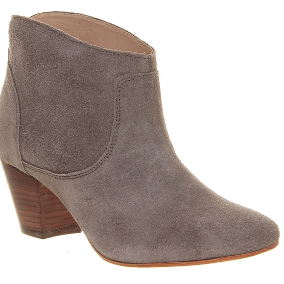 MOVING-SALE H Hudson Kiver Gray Suede Booties worn once - Picture 3 of 6
